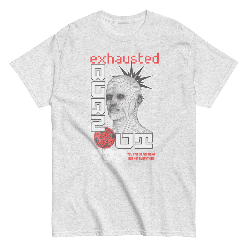 Burn Out - Futuristic 3D Head Unisex Classic Tee