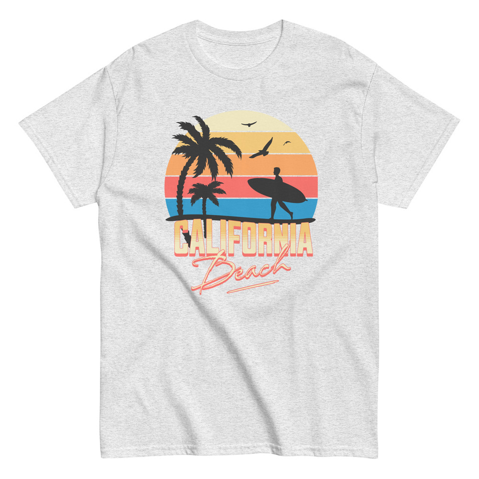 California Beach - Retro Surf Unisex Classic Tee