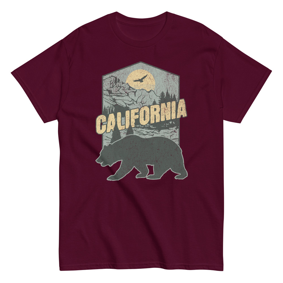 California Bear - Outdoors Wilderness Camping Hiking Unisex Classic Tee