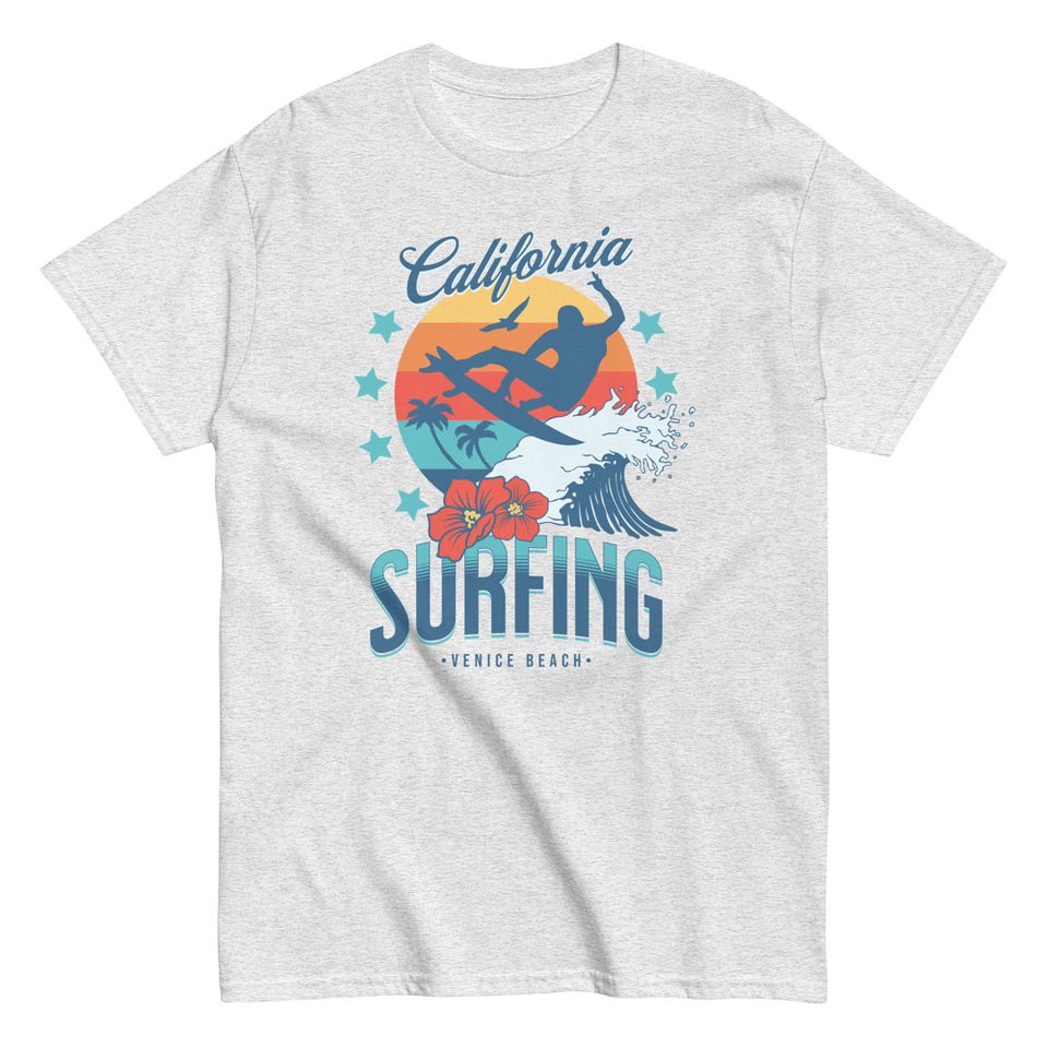 California Surfing - Palm Beach Unisex Classic Tee