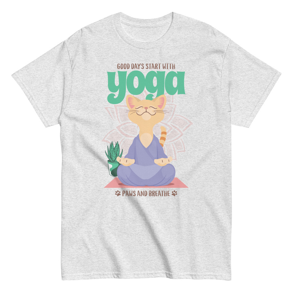 Cat Yoga - Cute Meditation Unisex Classic Tee