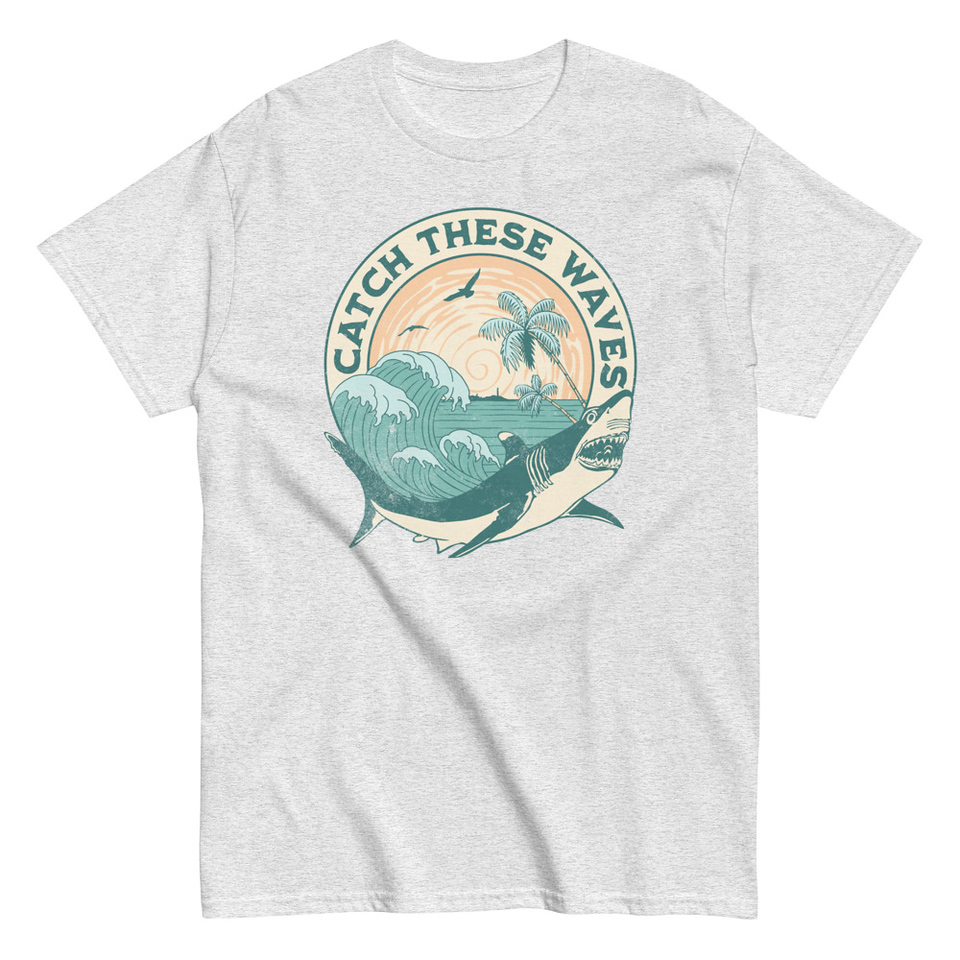 Catch These Waves Shark  Unisex Classic Tee