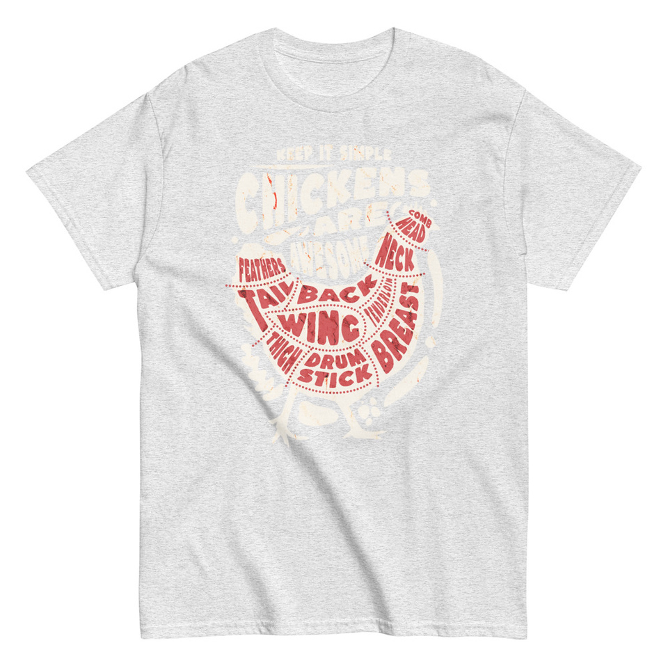 Chickens Are Awesome - Butcher Cuts Unisex Classic Tee
