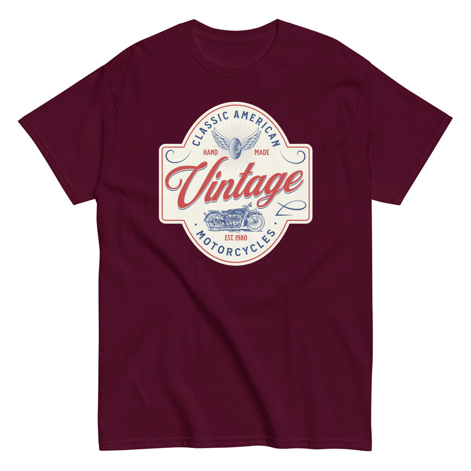 Classic American Motorcyles - Vintage Unisex Classic Tee