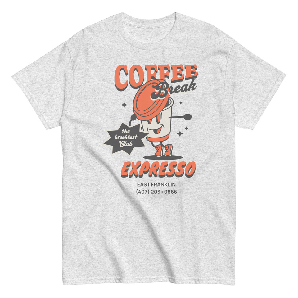 Coffee Break Cartoon Retro 90s  Unisex Classic Tee