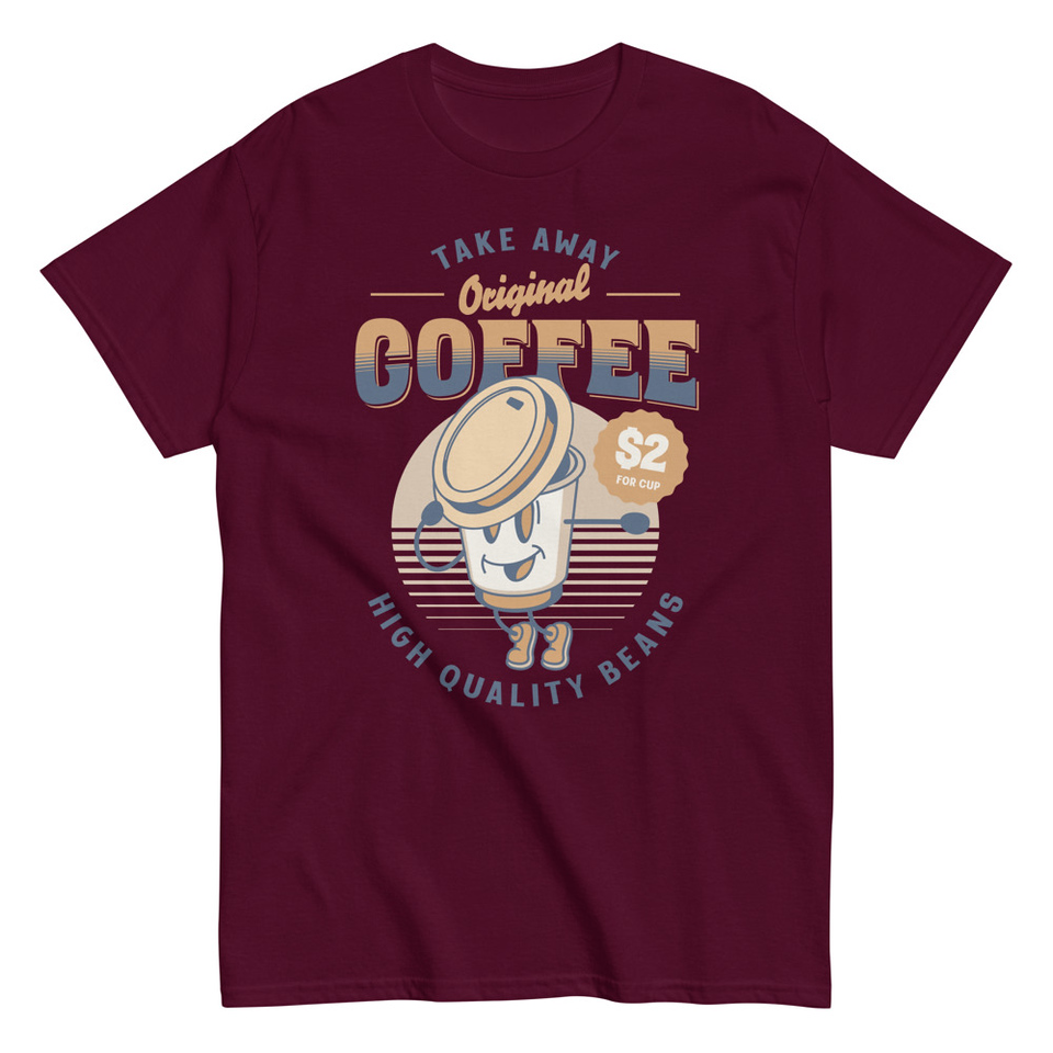 Coffee Cup - Comics Mascot Unisex Classic Tee