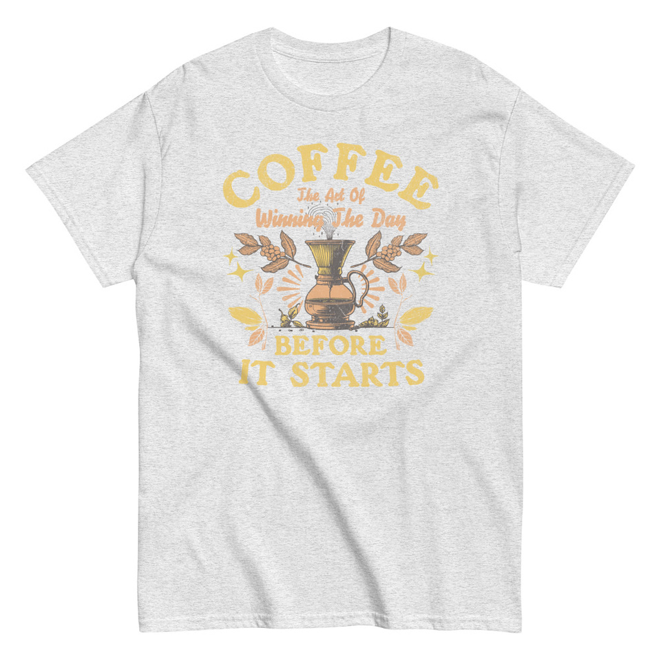 Coffee, The art of Winning The Day Unisex Classic Tee