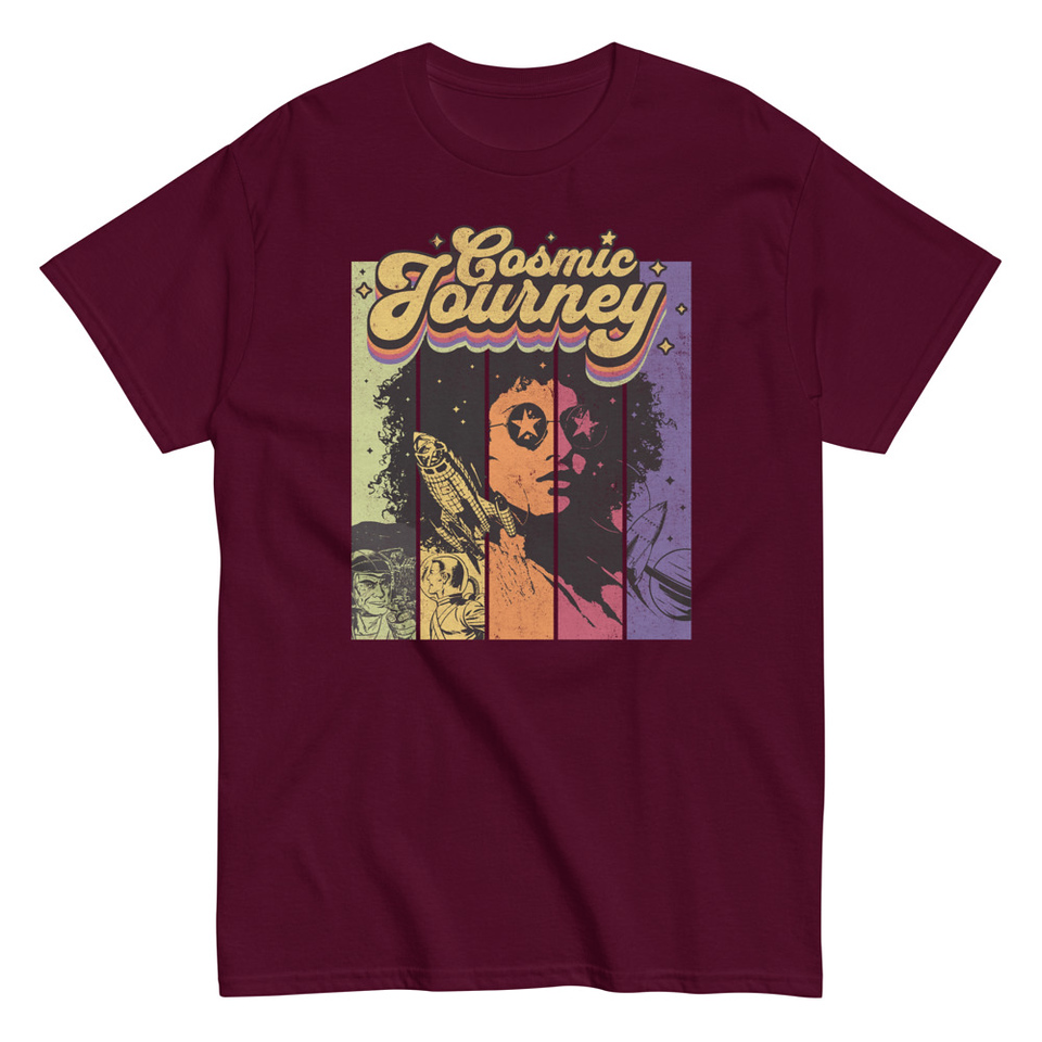 Cosmic Journey Rainbow Retro Unisex Classic Tee