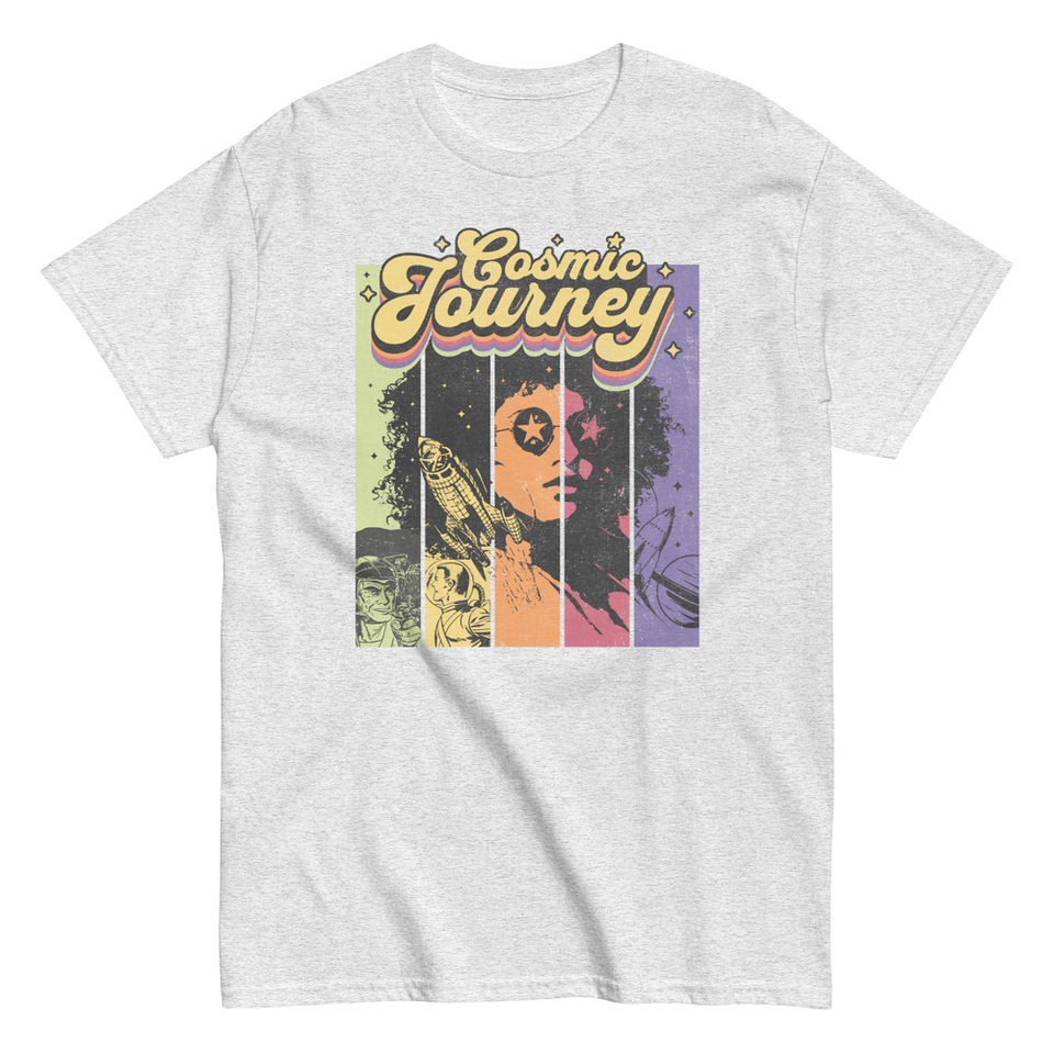 Cosmic Journey Rainbow Retro Unisex Classic Tee