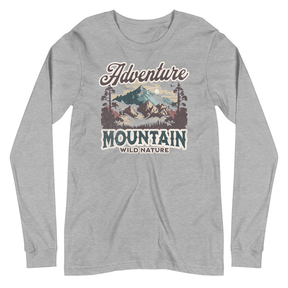 Adventure Mountain Wild Nature Unisex Long Sleeve Tee