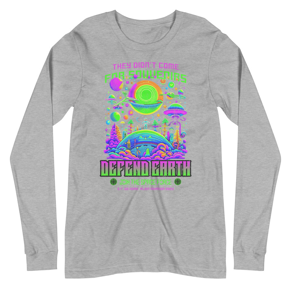 Alien Invasion Unisex Long Sleeve Tee