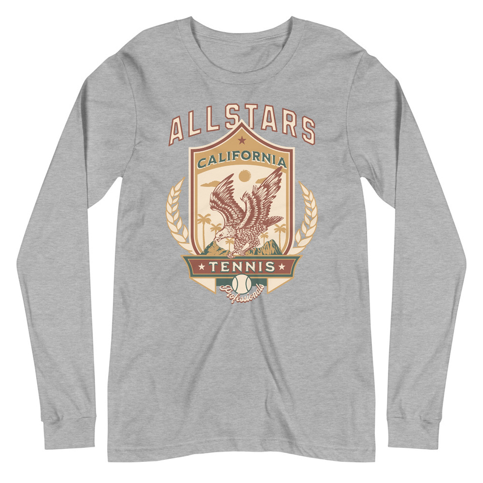 All Stars Tennis - Eagle Badge Unisex Long Sleeve Tee