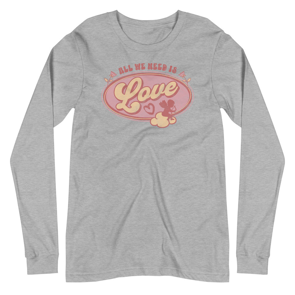 All We Need Is Love - Cupid Unisex Long Sleeve Tee