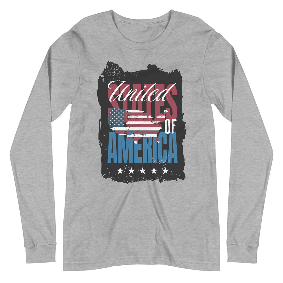 America (3) Unisex Long Sleeve Tee