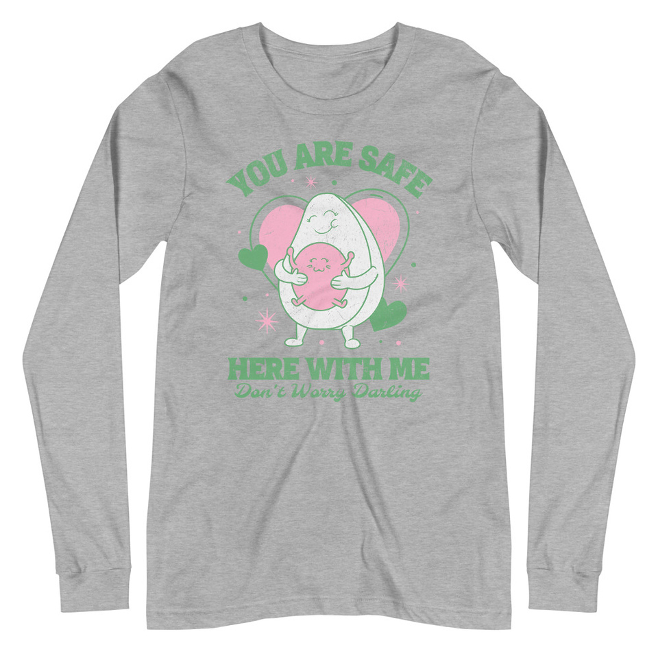 Avo Love - Typographic Cartoon Streetwear Unisex Long Sleeve Tee