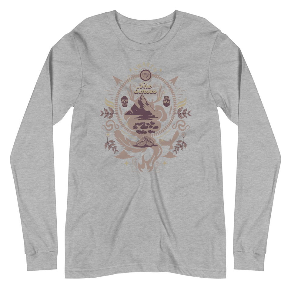 Awaken The Senses - Coffee Beans Unisex Long Sleeve Tee