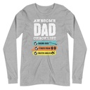 Awesome Dad Checklist Unisex Long Sleeve Tee