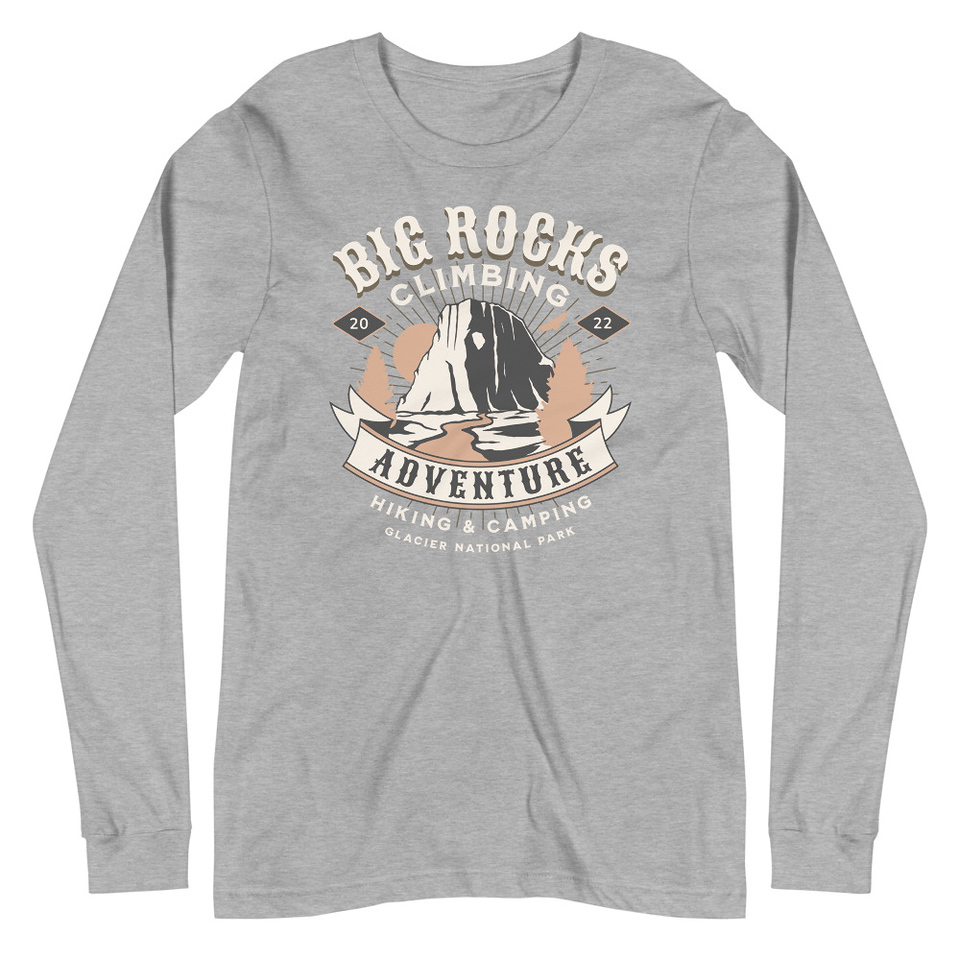 Big Rocks Climbing - Outdoor Adventure Unisex Long Sleeve Tee