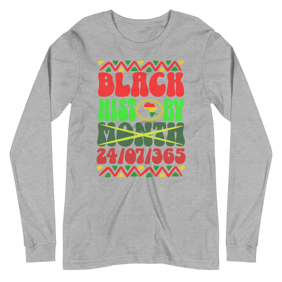 Black History Month Unisex Long Sleeve Tee
