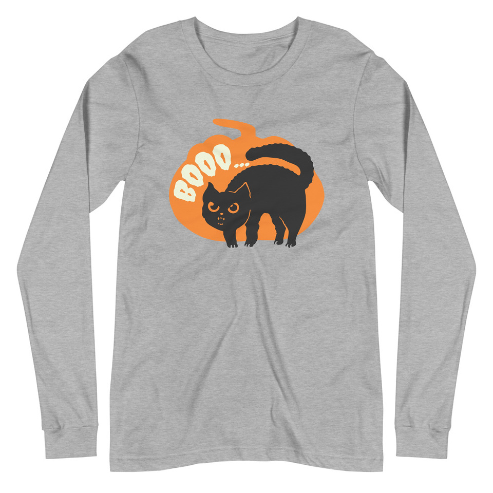 Boo - Scay Cute Cat Unisex Long Sleeve Tee