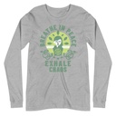 Breathe in peace, exhale chaos Unisex Long Sleeve Tee