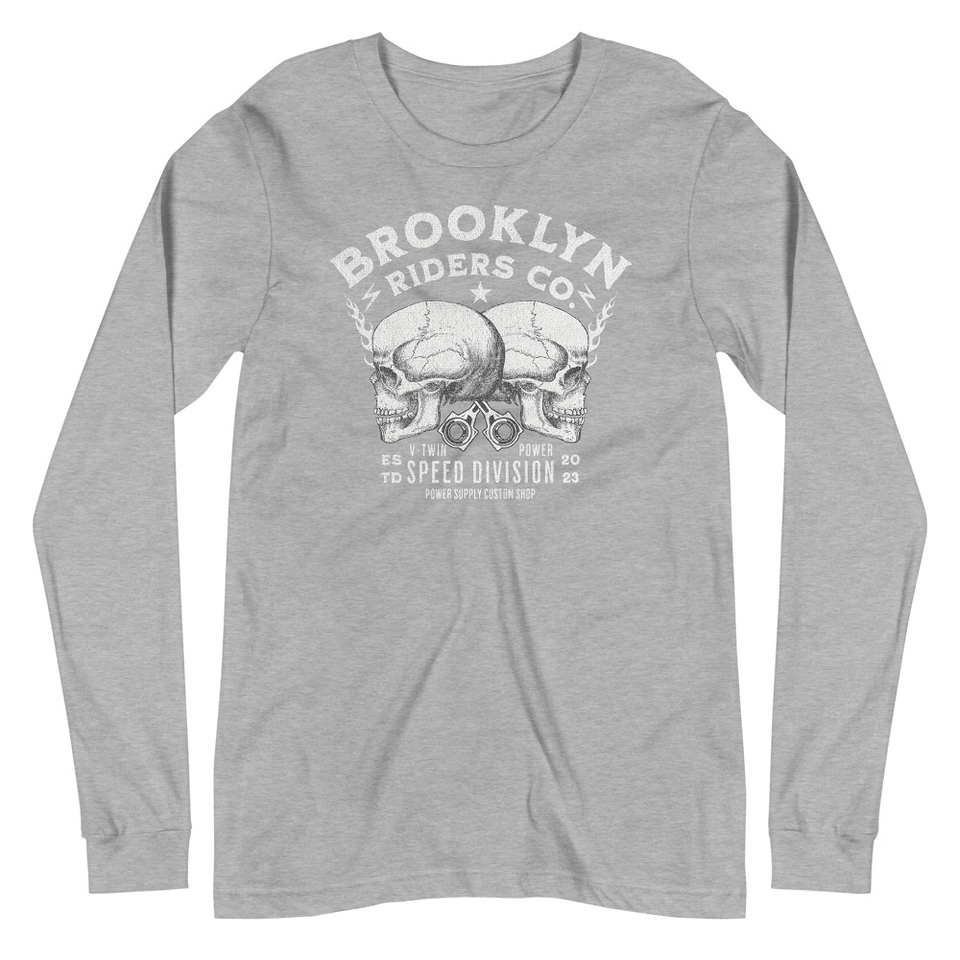 BROOKLYN NEWYOR RIDERS CO Unisex Long Sleeve Tee