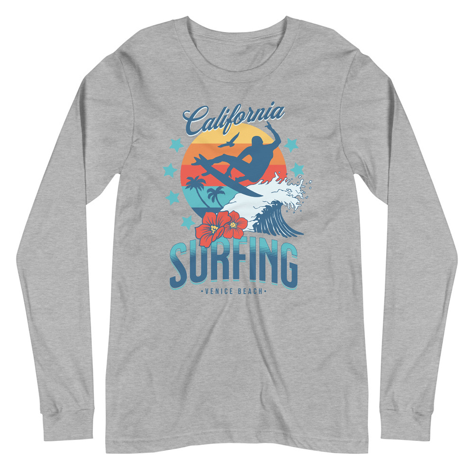 California Surfing - Palm Beach Unisex Long Sleeve Tee