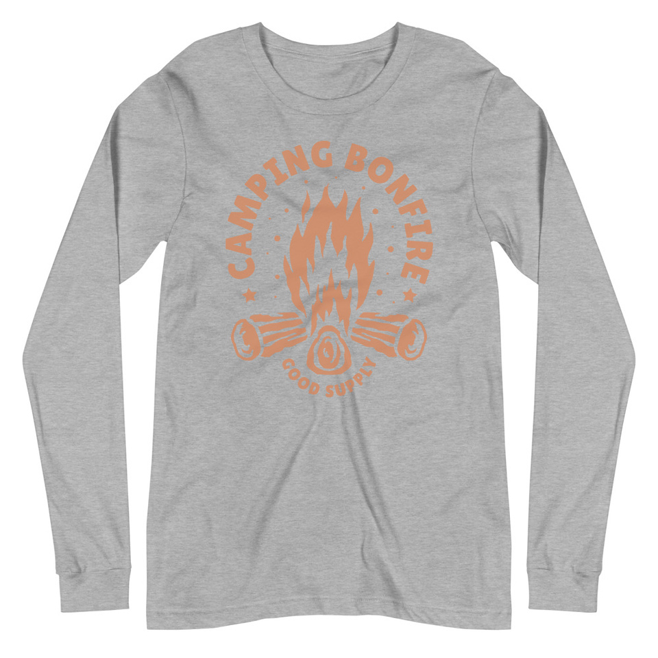 Camping Bonfire - Firewood Unisex Long Sleeve Tee