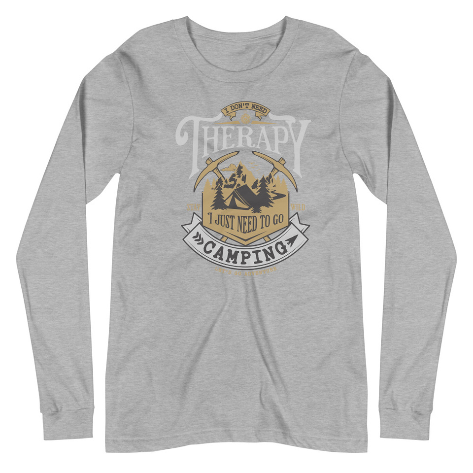 Camping Emblem Unisex Long Sleeve Tee