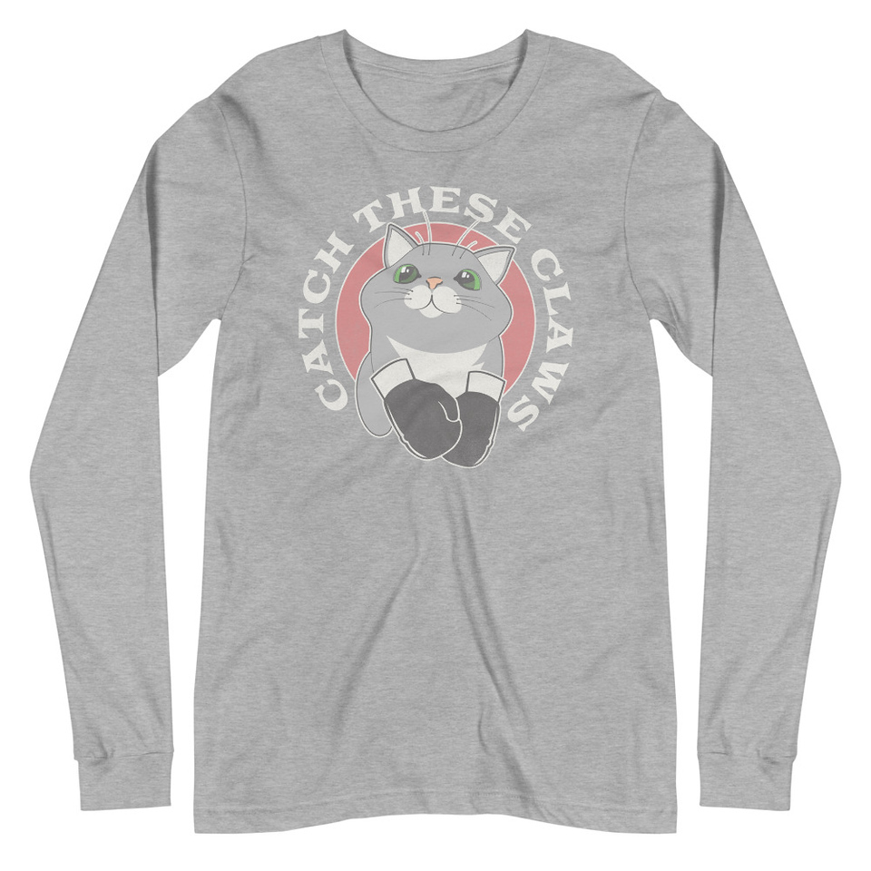 Catch These Claws - Cute Cat Unisex Long Sleeve Tee