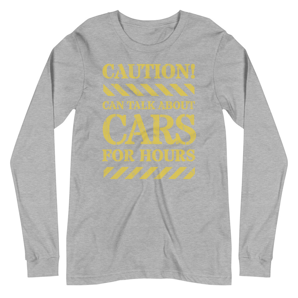 Caution Signs - Yellow Traffic Sign Unisex Long Sleeve Tee