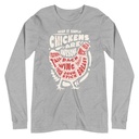 Chickens Are Awesome - Butcher Cuts Unisex Long Sleeve Tee