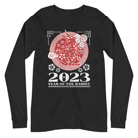 Chinese Lunar Year - Rabbit Unisex Long Sleeve Tee