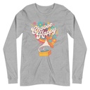 Choose Happy - Retro Music Unisex Long Sleeve Tee