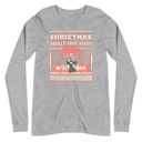 Christmas Shall Not Pass - Flaming Wizard Unisex Long Sleeve Tee