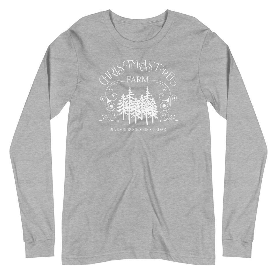 Christmas Tree Farm Unisex Long Sleeve Tee