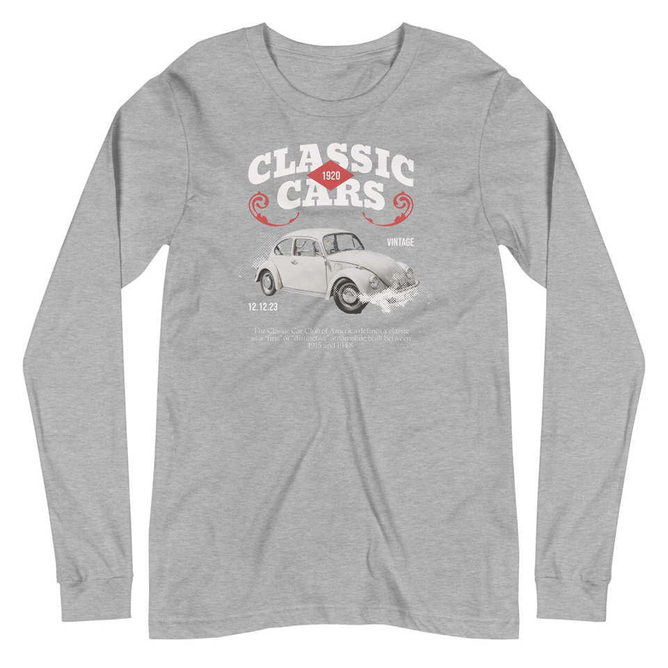 Classic Cars Unisex Long Sleeve Tee