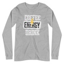 Coffee Energy Drink - Grunge Bolt Unisex Long Sleeve Tee