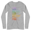 Colorful Retro Keyboard Unisex Long Sleeve Tee