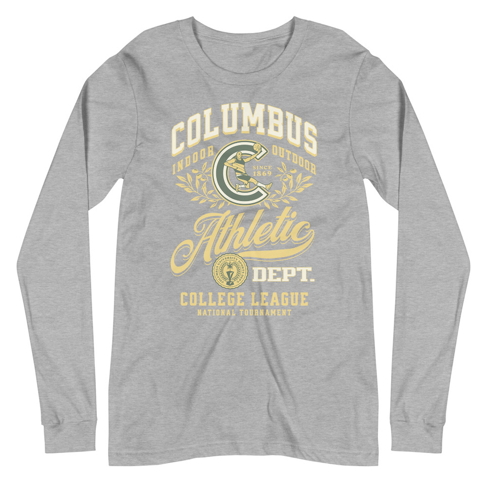 Columbus Athletic Unisex Long Sleeve Tee
