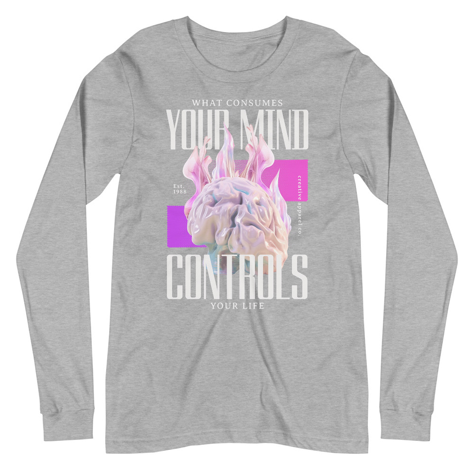 Control your Mind Unisex Long Sleeve Tee