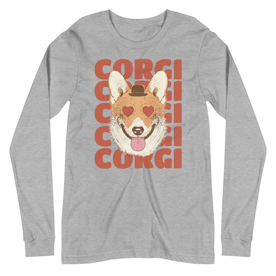Corgi Loves - Cute Dog Unisex Long Sleeve Tee