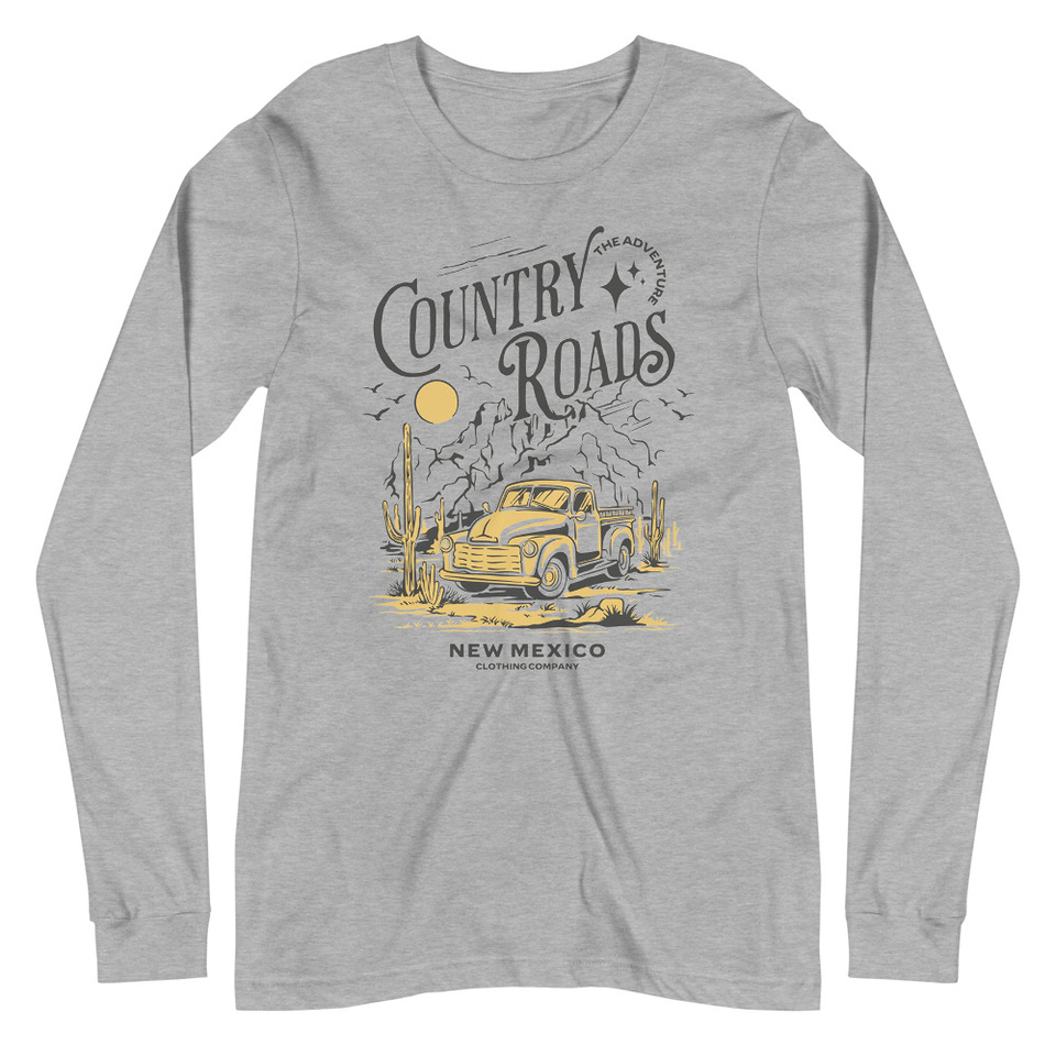 Country Roads - Wild West Unisex Long Sleeve Tee