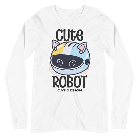 Cute Cat - AI Unisex Long Sleeve Tee