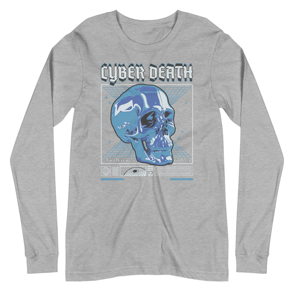 Cyber Death - Skull Unisex Long Sleeve Tee
