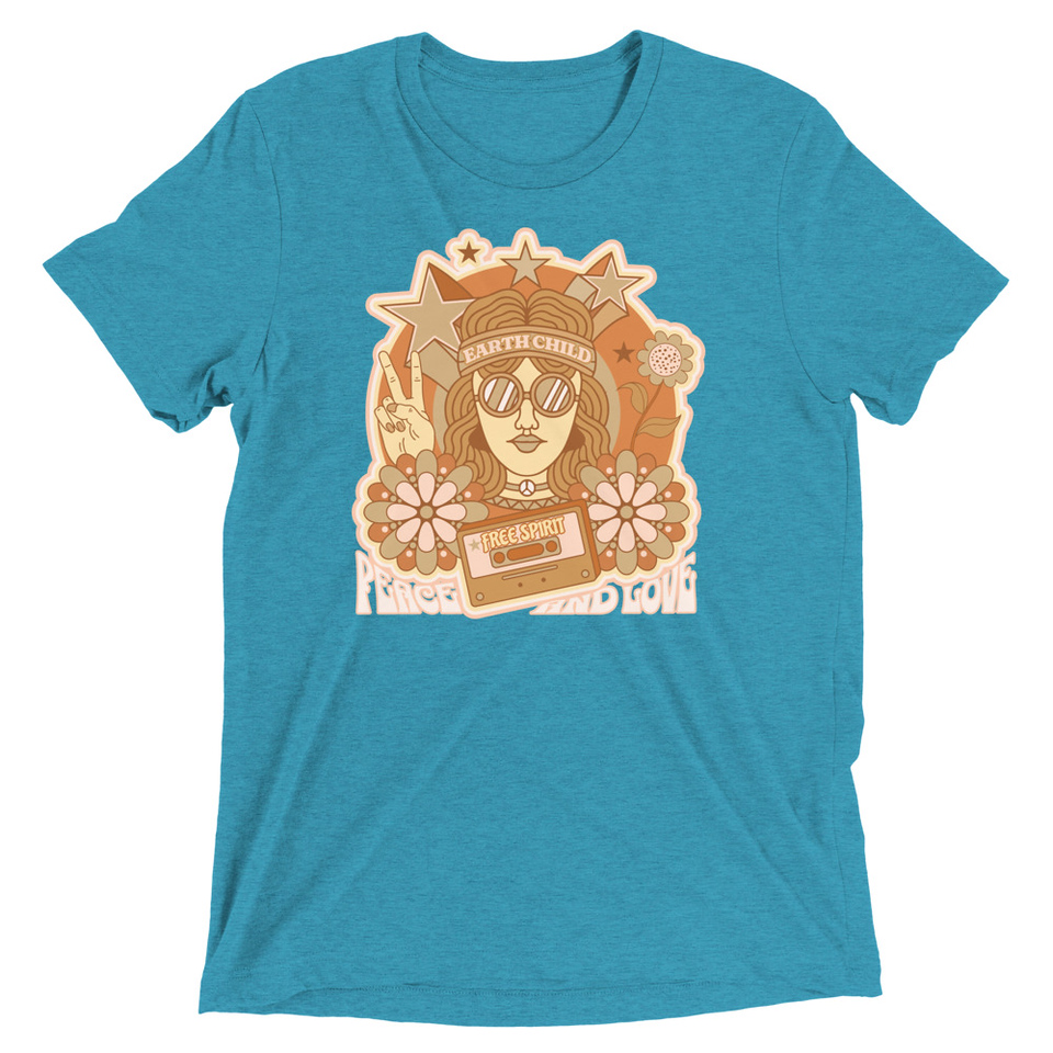 60s tee design Unisex Tri-Blend T-Shirt