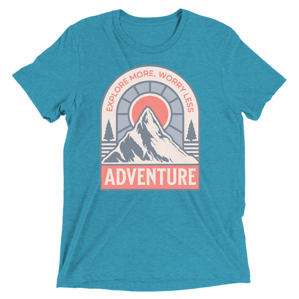 Adventure - Mountain Climbing Unisex Tri-Blend T-Shirt