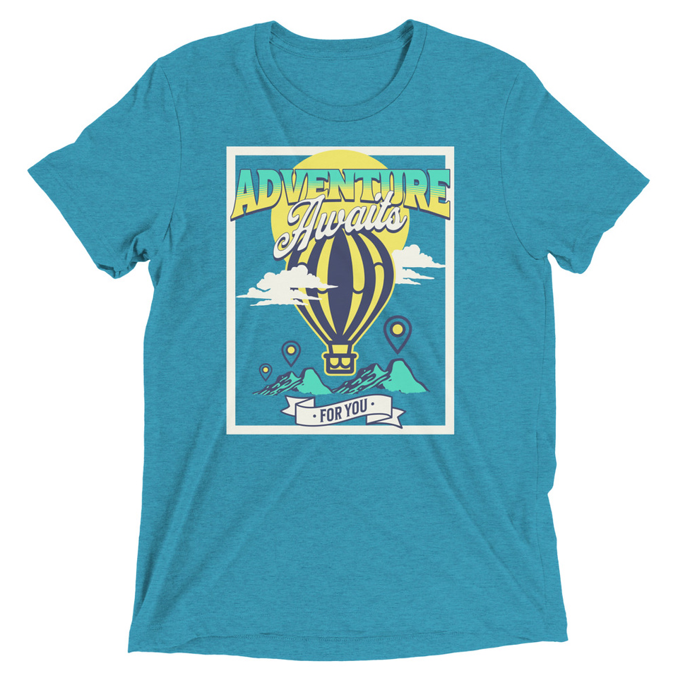 Adventure Awaits Unisex Tri-Blend T-Shirt