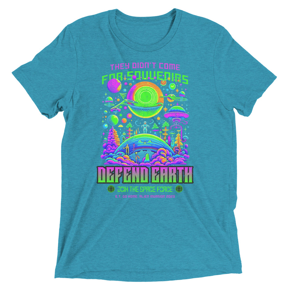 Alien Invasion Unisex Tri-Blend T-Shirt