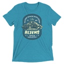 Aliens Outer Space Explorer - UFO Unisex Tri-Blend T-Shirt